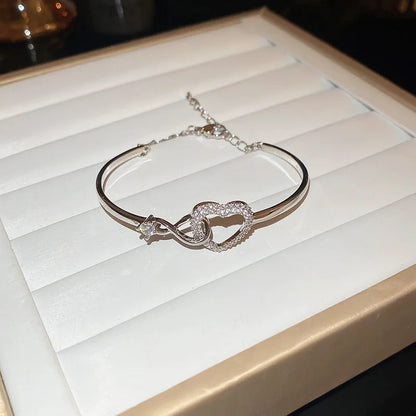 Golden Zircon Knot Bracelet