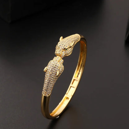 Fashion Leopard Open Cuff Bracelet