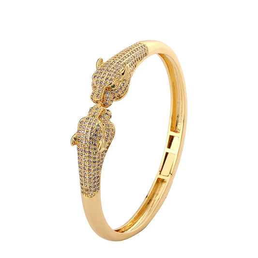 Fashion Leopard Open Cuff Bracelet