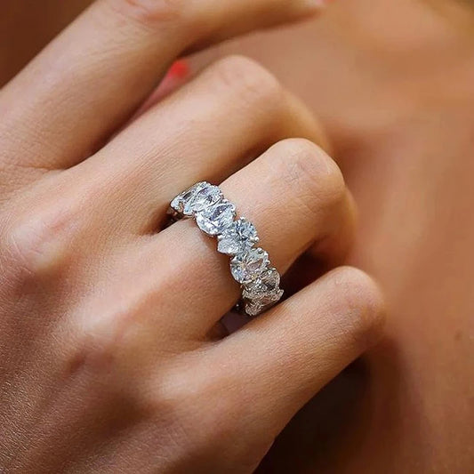Luxury Pear Zircon Ring