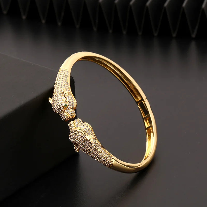 Fashion Leopard Open Cuff Bracelet
