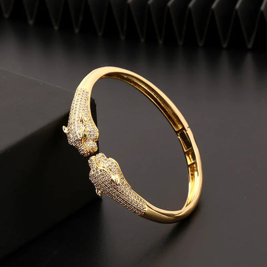 Fashion Leopard Open Cuff Bracelet