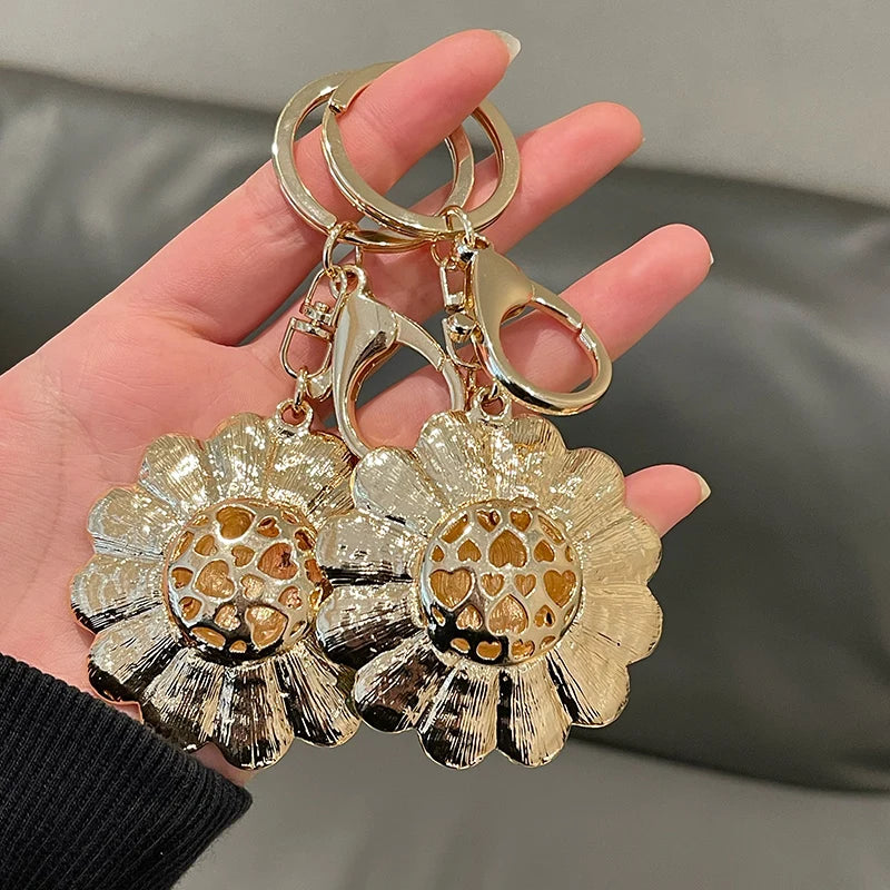 Colorful sunflower keychain