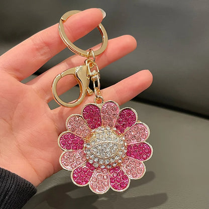 Colorful sunflower keychain