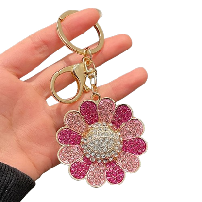 Colorful sunflower keychain