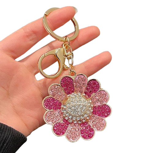 Colorful sunflower keychain