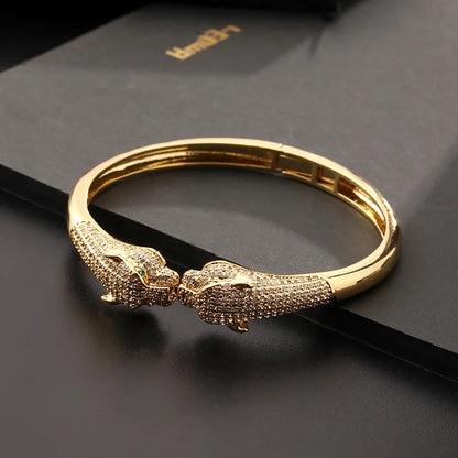 Fashion Leopard Open Cuff Bracelet
