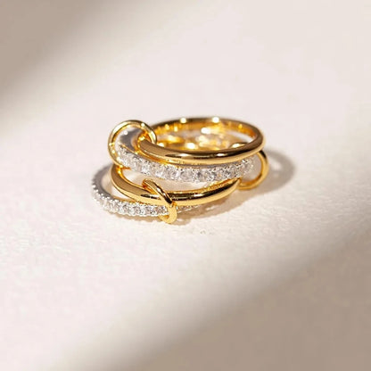 Trendy Two-Tone Stacking Ring
