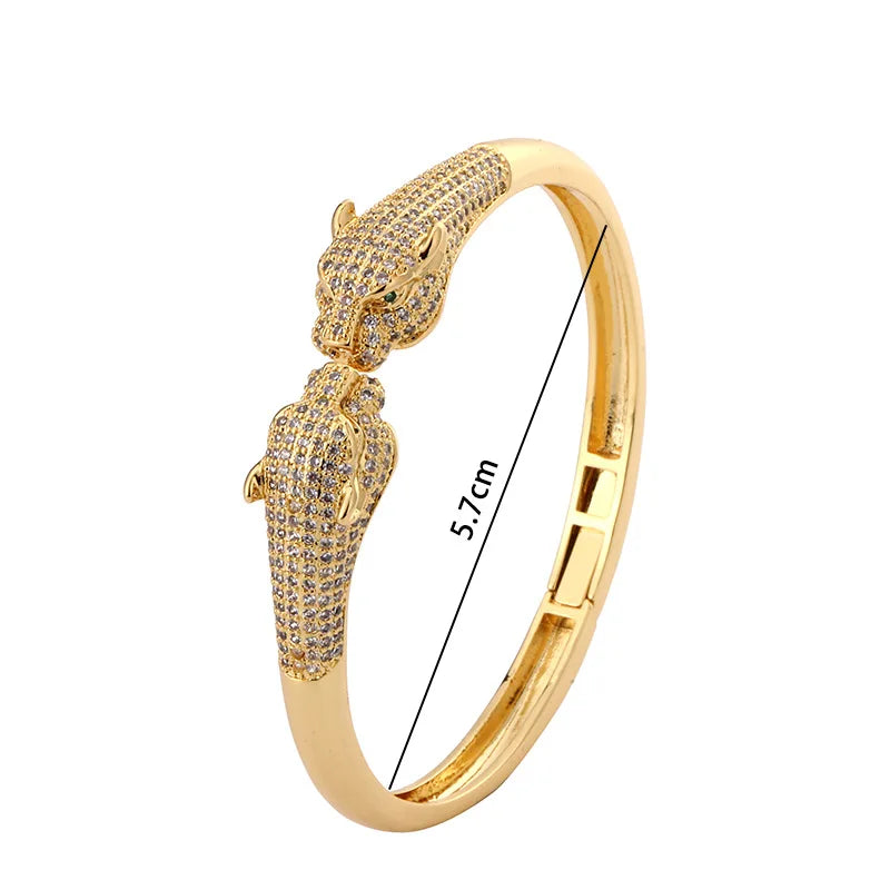 Fashion Leopard Open Cuff Bracelet
