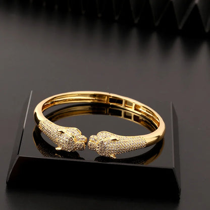 Fashion Leopard Open Cuff Bracelet