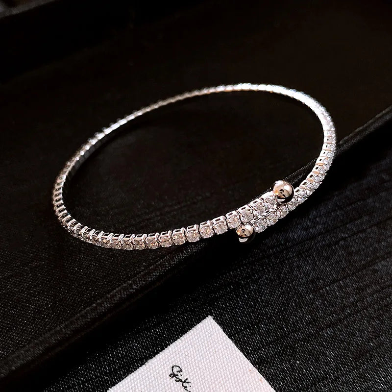 Golden Zircon Knot Bracelet