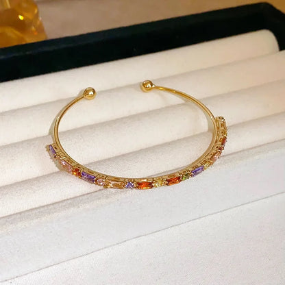 Golden Zircon Knot Bracelet