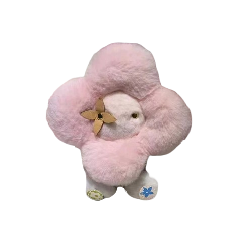 Sunflower plush keychain.