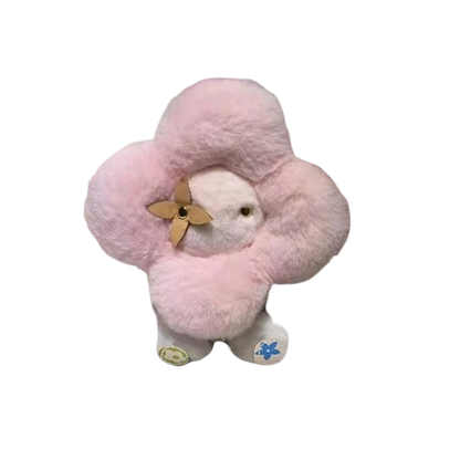 Sunflower plush keychain.